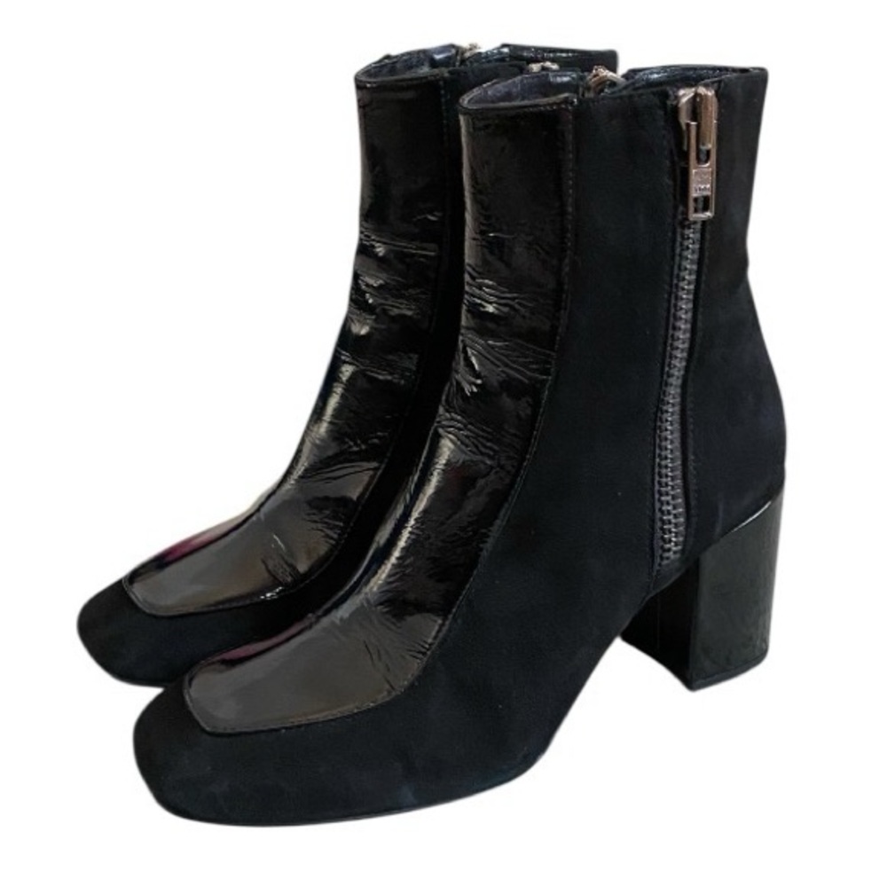 Billi Bi 5570 patent leather and suede ankle boots Made in Germany